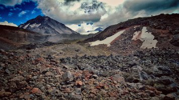 Day 3 - North Sister, Lava Scree and Ice Fields 2