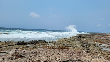 Rough shoreline - few sandy beaches