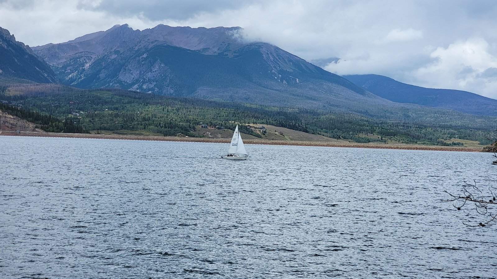 Sailboat on Dillon Reservoir