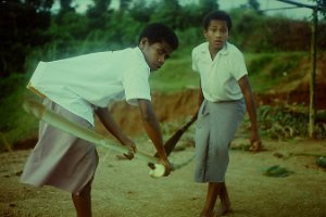 Adi Sede - boys splitting bamboo