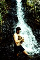 waterfall, Rod and Bilbo